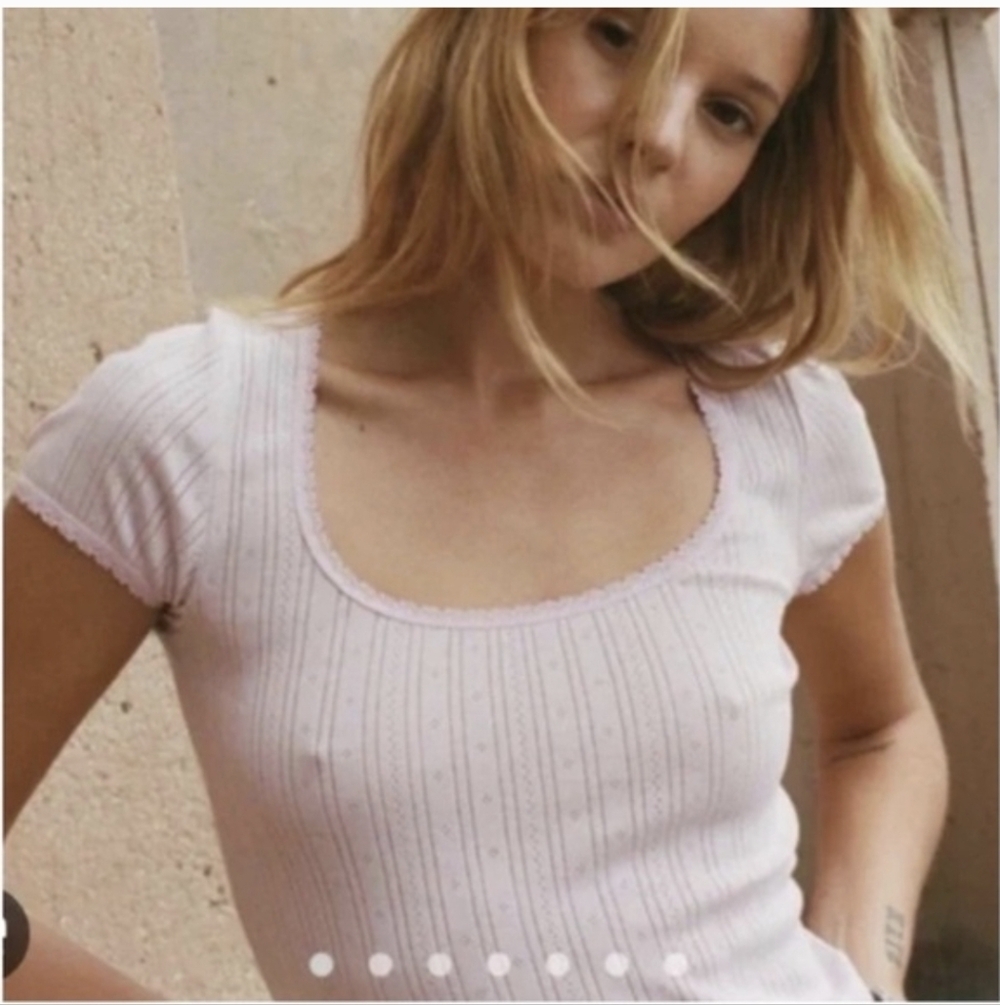 NWOT Doen Brigitte Pointelle Top